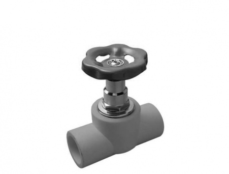 Вентиль 32 мм 45гр. (внутр.-внутр.) белый