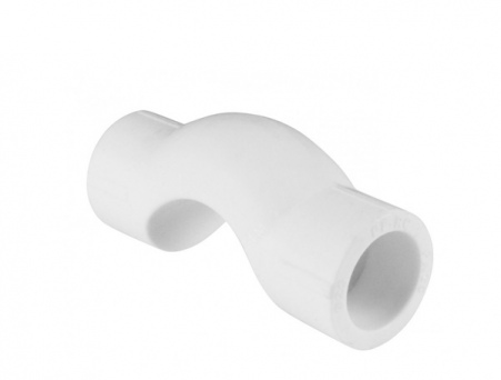 Обводное колено «Мостик» 25 мм с раструбом белый