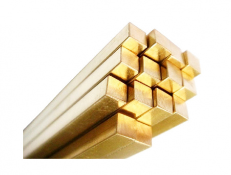 Квадрат латунный 20х20мм ЛС59-1 L=3м ГОСТ Р52597-2006