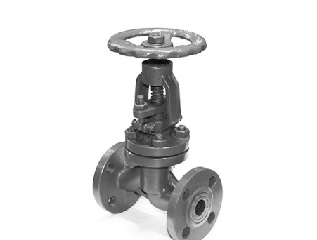 Вентиль запорный проходной фланцевый 15с22нж(п) стальной Ду 32; Ру 40; Т-425 (вд, п)